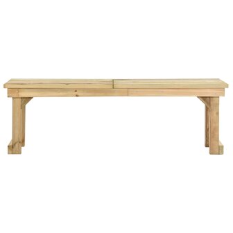 Tuinbank 140 cm ge&iuml;mpregneerd grenenhout 2