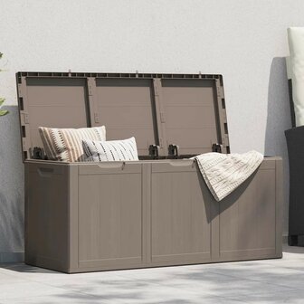 Tuinbox 270 L PP houtlook bruin 1