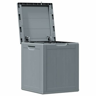 Tuinbox 90 L PP houtlook grijs 4