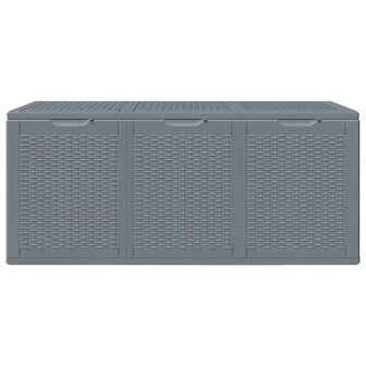 Tuinbox 270 L PP rattan grijs 4