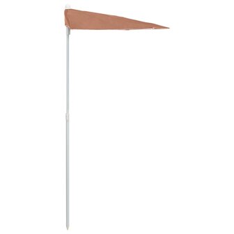 Parasol half met paal 180x90 cm terracottakleurig 5