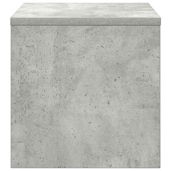 Nachtkastje 40x30x30 cm bewerkt hout betongrijs 6