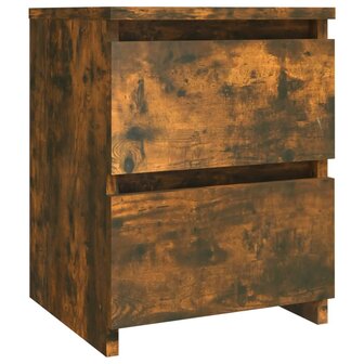 Nachtkastje Gerookt Eiken 30x30x40 cm Engineered Wood 2