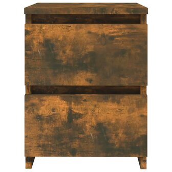 Nachtkastje Gerookt Eiken 30x30x40 cm Engineered Wood 3