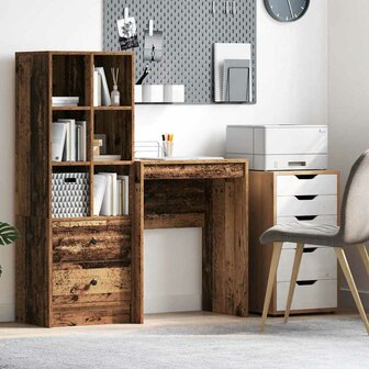 Bureau Oud hout 60 x 40 x 76 cm Bewerkt hout 1