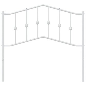 Hoofdbord 100 cm metaal wit 4