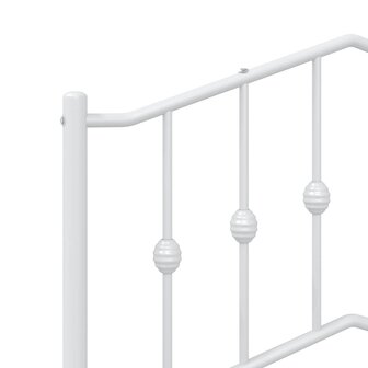 Hoofdbord 100 cm metaal wit 6