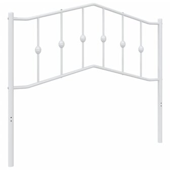 Hoofdbord 107 cm metaal wit 2