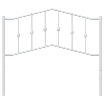 Hoofdbord 107 cm metaal wit 3