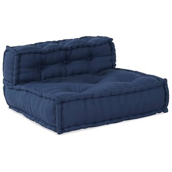 Poef 3 st modulair stof indigo 6