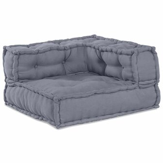 Grijze Modulaire Poef 140 x 70 x 36 cm 1