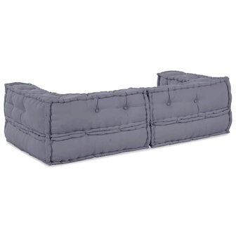 Grijze Modulaire Poef 140 x 70 x 36 cm 2