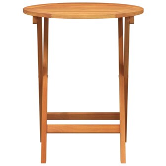 Opvouwbare Tuintafel Rond &Oslash;60 x 72 cm van Massief Acacia Hout 3