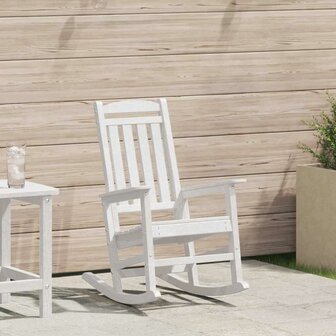 Tuin Schommelstoel Wit 70 x 92 x 108cm Kunststof 1