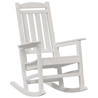 Tuin Schommelstoel Wit 70 x 92 x 108cm Kunststof 2