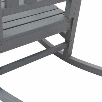 Tuin Schommelstoel Lichtgrijs 70 x 92 x 108 cm HDPE 6