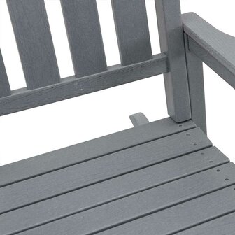 Tuin Schommelstoel Lichtgrijs 70 x 92 x 108 cm HDPE 7