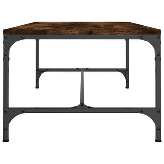 Salontafel 100x50x35 cm bewerkt hout gerookt eikenkleurig 5
