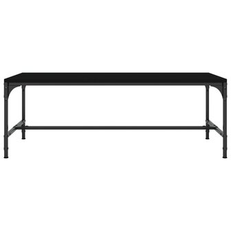 Salontafel 80x50x35 cm bewerkt hout zwart 4