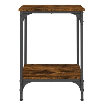 Salontafel 40x40x55 cm bewerkt hout gerookt eikenkleurig 6