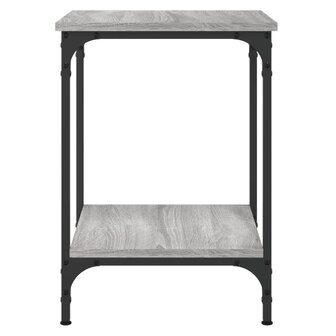 Salontafel 40x40x55 cm bewerkt hout grijs sonoma eikenkleurig 4