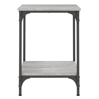 Salontafel 40x40x55 cm bewerkt hout grijs sonoma eikenkleurig 6