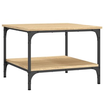 Salontafel 55x55x40 cm bewerkt hout sonoma eikenkleurig 5