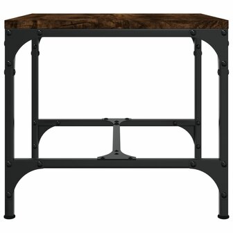 Bijzettafels 2 st 40x40x35 cm bewerkt hout gerookt eiken 7