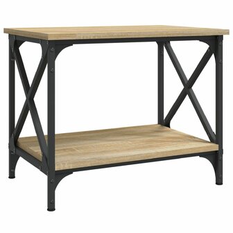 Bijzettafel 55x38x45 cm bewerkt hout sonoma eikenkleurig 2