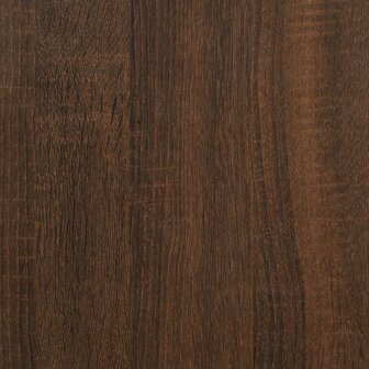 Bijzettafel 40x30x60 cm bewerkt hout bruin eikenkleur 7