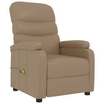 Massagestoel kunstleer cappuccinokleurig 2