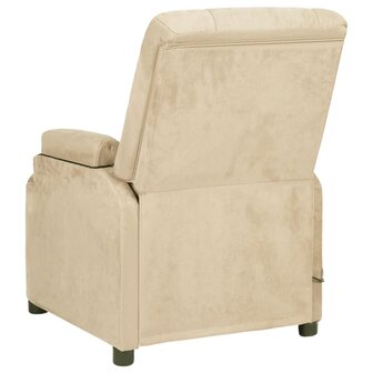 Massagestoel microvezelstof cr&egrave;mekleurig 5