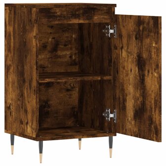 Dressoir 40x35x70 cm bewerkt hout gerookt eikenkleurig 6