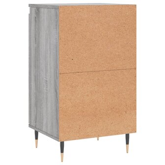 Dressoir 40x35x70 cm bewerkt hout grijs sonoma 8