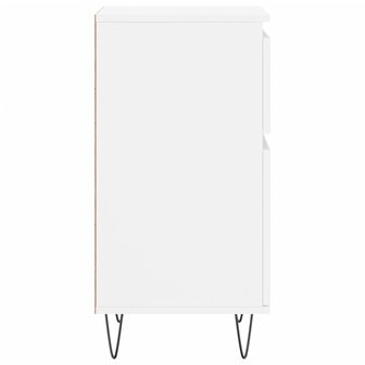 Dressoir 40x35x70 cm bewerkt hout wit 7