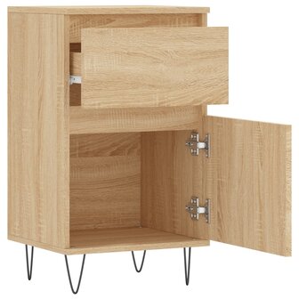 Dressoir 40x35x70 cm bewerkt hout sonoma eikenkleurig 6