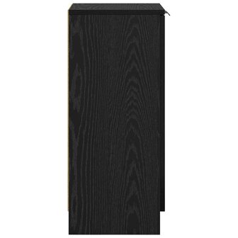 Dressoir Zwart eiken 30 x 30 x 70 cm Bewerkt hout 7