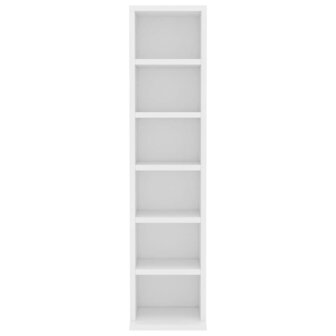 Cd-kast 21x20x88 cm bewerkt hout wit 4