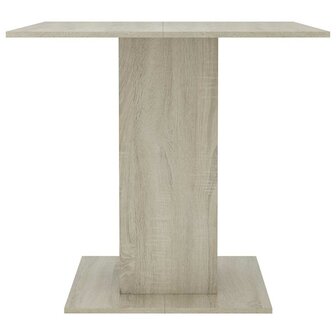 Eettafel 80x80x75 cm spaanplaat sonoma eikenkleurig 4