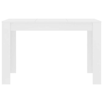 Eettafel 120x60x76 cm bewerkt hout wit 4