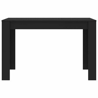 Eettafel 120x60x76 cm bewerkt hout zwart 4