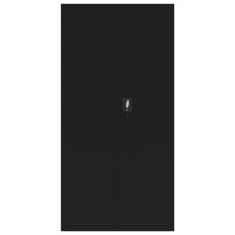 Archiefkast 90x40x220 cm staal zwart 8