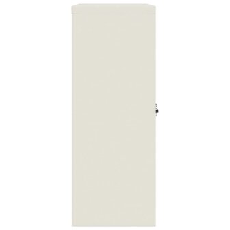 Archiefkast 90x40x105 cm staal wit 5
