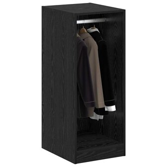 Kledingkast met plank Zwart eiken 41 x 48 x 102 cm Bewerkt hout 3