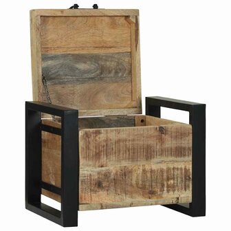 Opbergkisten met opslag Bruin 40 x 30 x 30 cm Massief mangohout 2