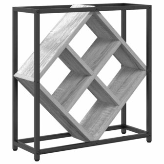 Wijnrek 51x18x52,5 cm bewerkt grijs sonoma eikenkleurig 5