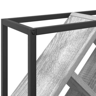 Wijnrek 51x18x52,5 cm bewerkt grijs sonoma eikenkleurig 8