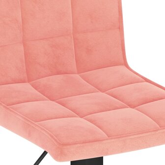 Barkruk Roze Fluweel 7