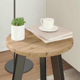 Tafelblad artisanaal eikenkleurig 30 x 30 x 1.5 cm Bewerkt hout 4