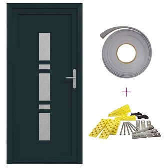 Voordeur Antraciet PVC 2